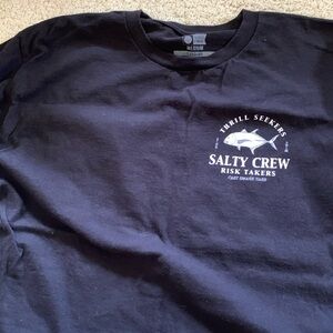 Salty Crew mens t-shirt, size medium, black, good condition